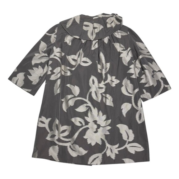 BADGLEY MISCHKA Luxury Designer Floral Business Casual Jacket Womens Large - Picture 5 of 6